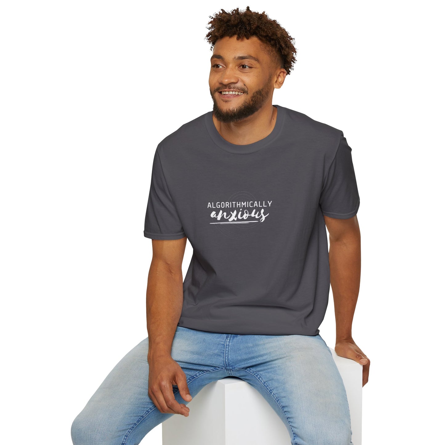 Algorithmically Anxious T-Shirt | Funny Anxiety Shirt | Social Media Humor | Doom Scrolling Gift