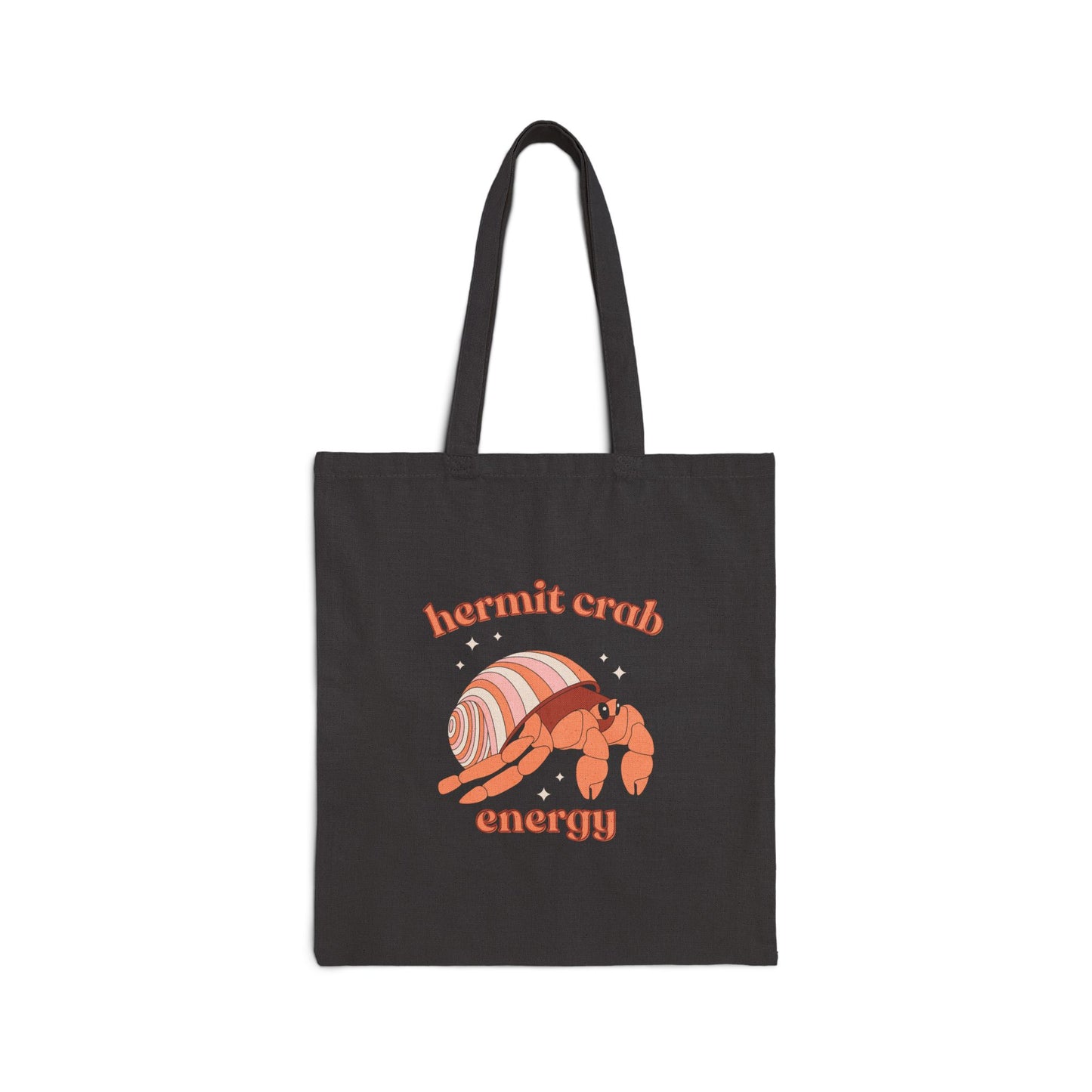 Hermit Crab Energy Tote Bag | Introvert Gift | Cozy Homebody Bag | Cute Animal Tote
