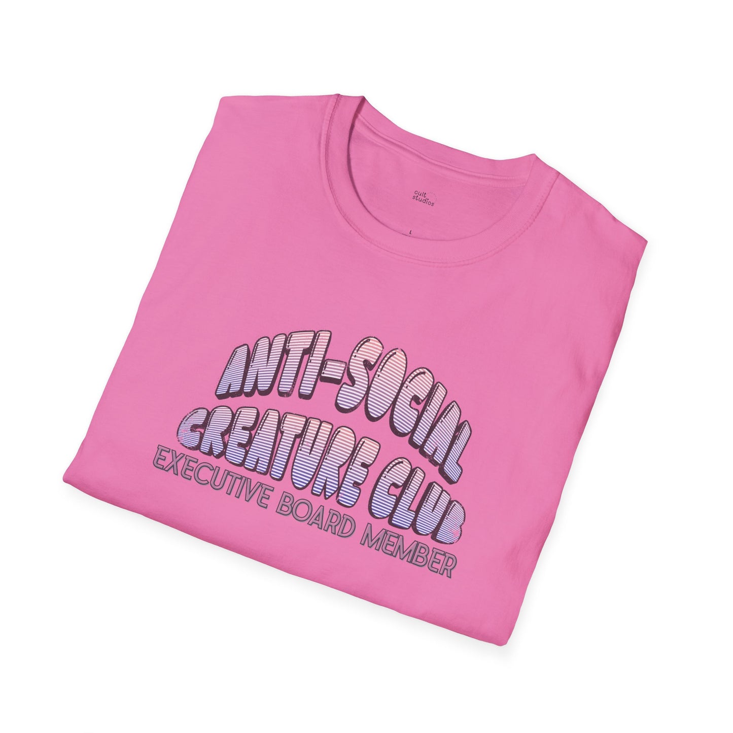 Anti-Social Creature Club Executive Board Member T-Shirt | Introvert Gift | Funny Antisocial Shirt