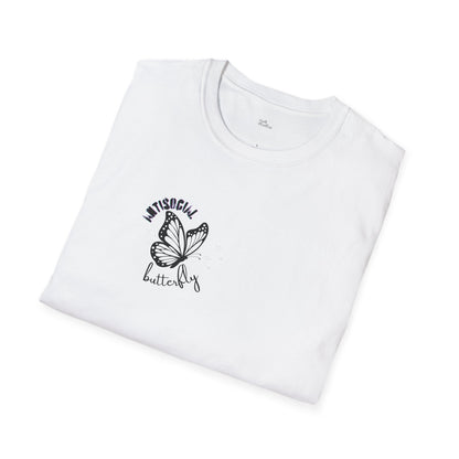 Antisocial Butterfly T-Shirt | Introvert Gift | Funny Selectively Social Shirt | Hermit Mode