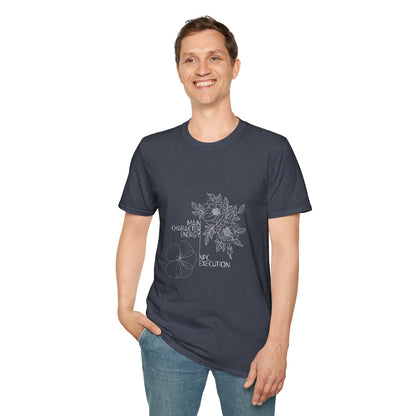 Main Character Energy NPC Execution T-Shirt | Gamer Humor | Self-Aware Gift | Line Art Design
