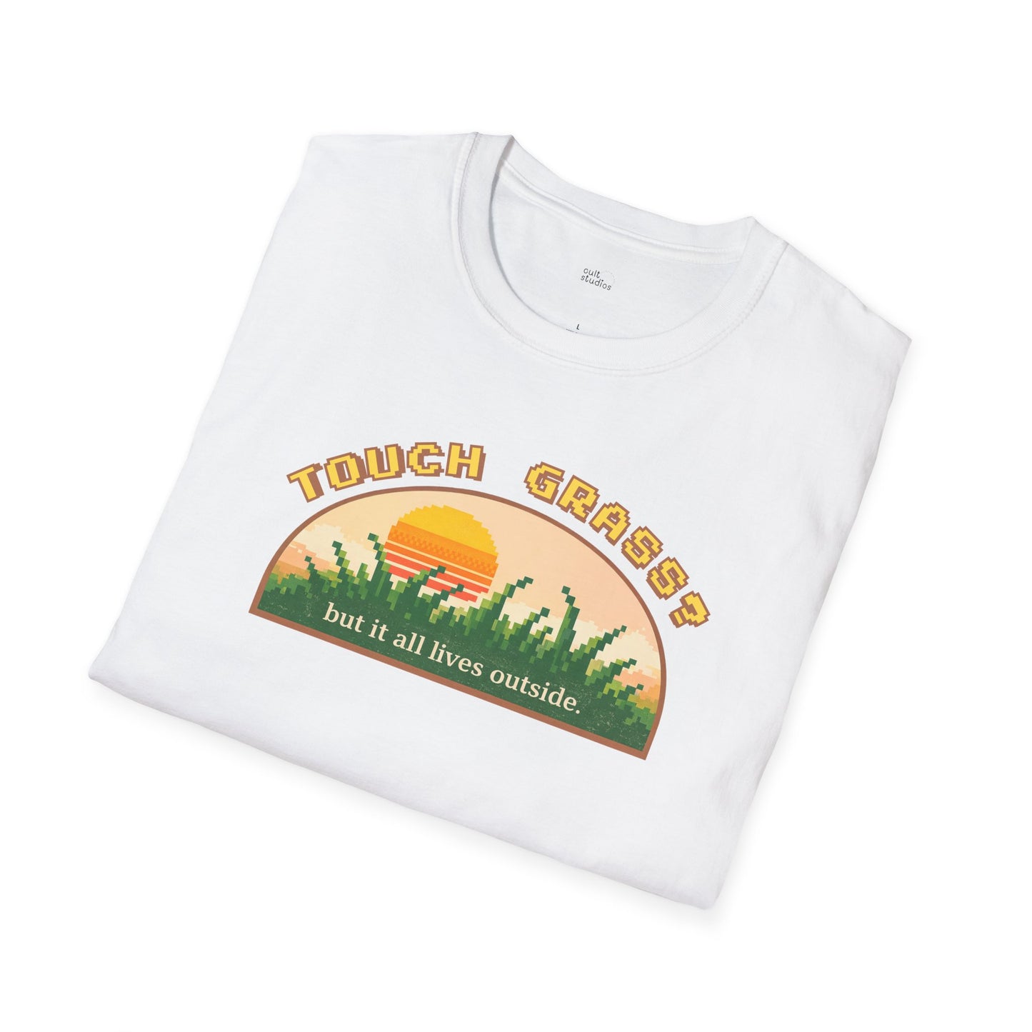 Touch Grass But It All Lives Outside T-Shirt | Chronically Online Humor | Gamer Introvert Gift