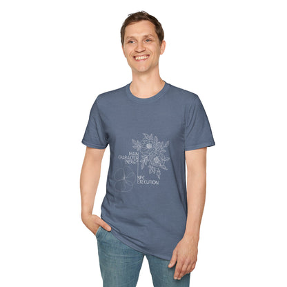 Main Character Energy NPC Execution T-Shirt | Gamer Humor | Self-Aware Gift | Line Art Design