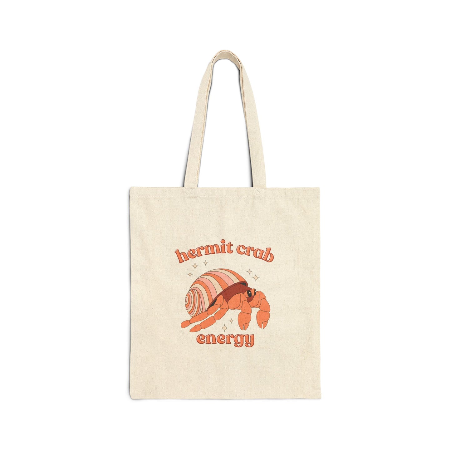 Hermit Crab Energy Tote Bag | Introvert Gift | Cozy Homebody Bag | Cute Animal Tote