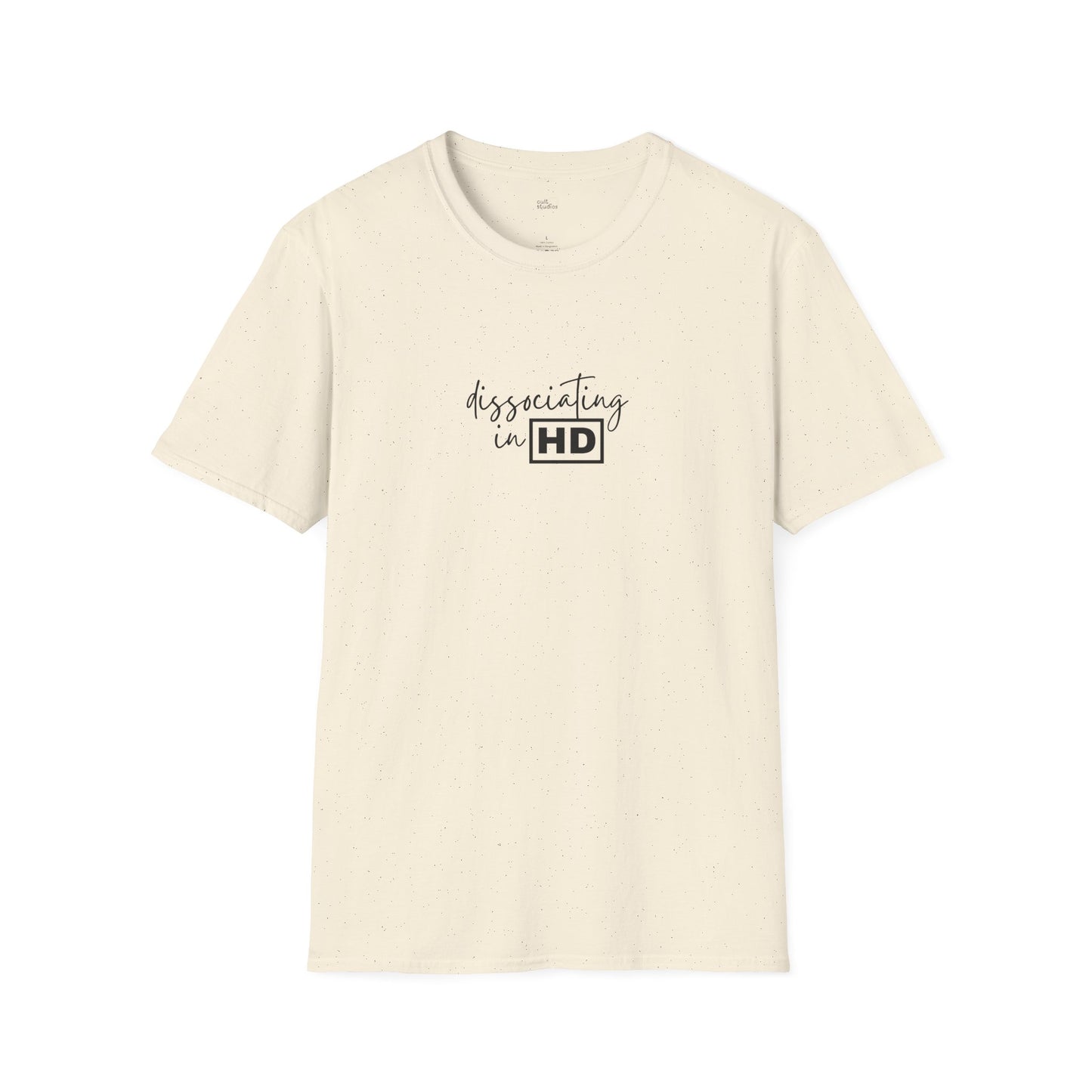 Dissociating in HD T-Shirt | Mental Health Humor | Funny Anxiety Shirt | Minimalist Design