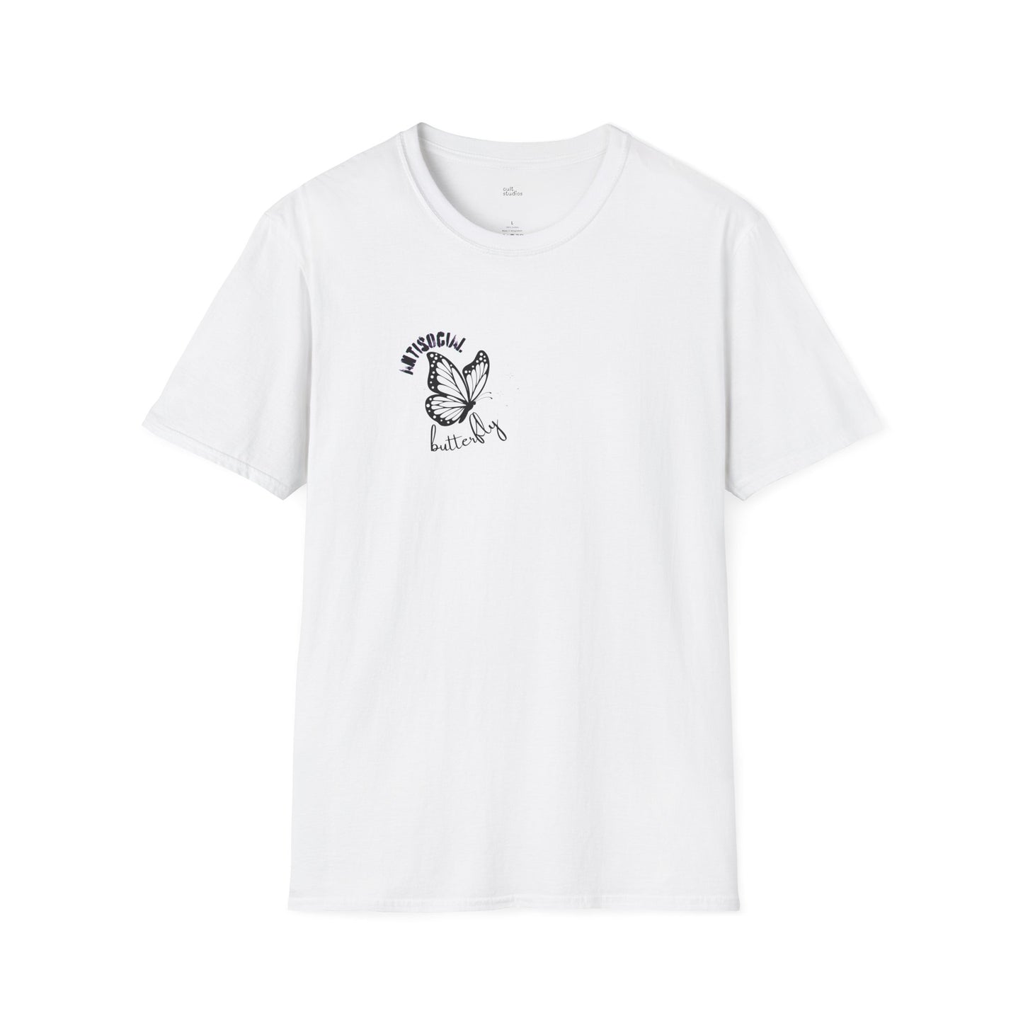 Antisocial Butterfly T-Shirt | Introvert Gift | Funny Selectively Social Shirt | Hermit Mode