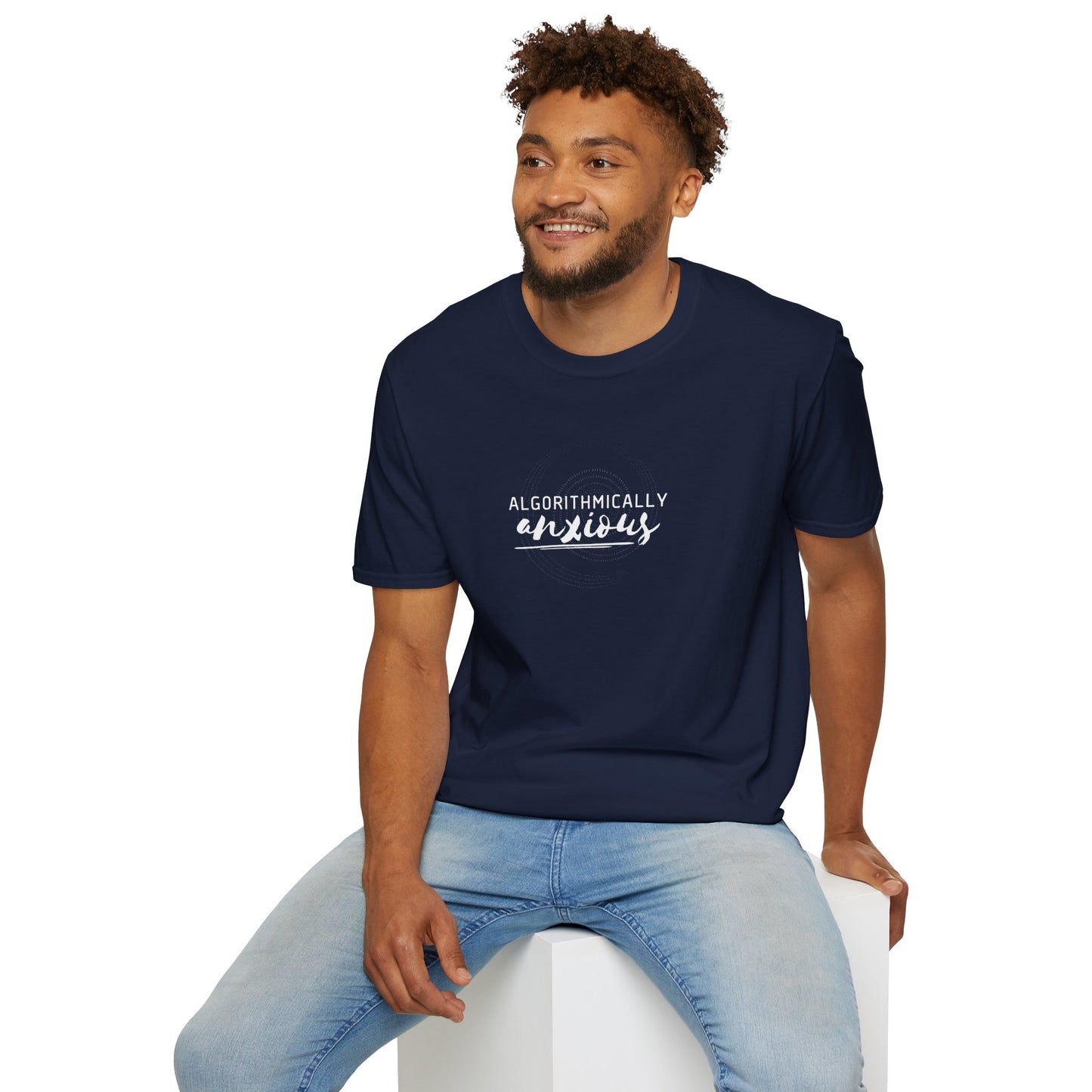 Algorithmically Anxious T-Shirt | Funny Anxiety Shirt | Social Media Humor | Doom Scrolling Gift
