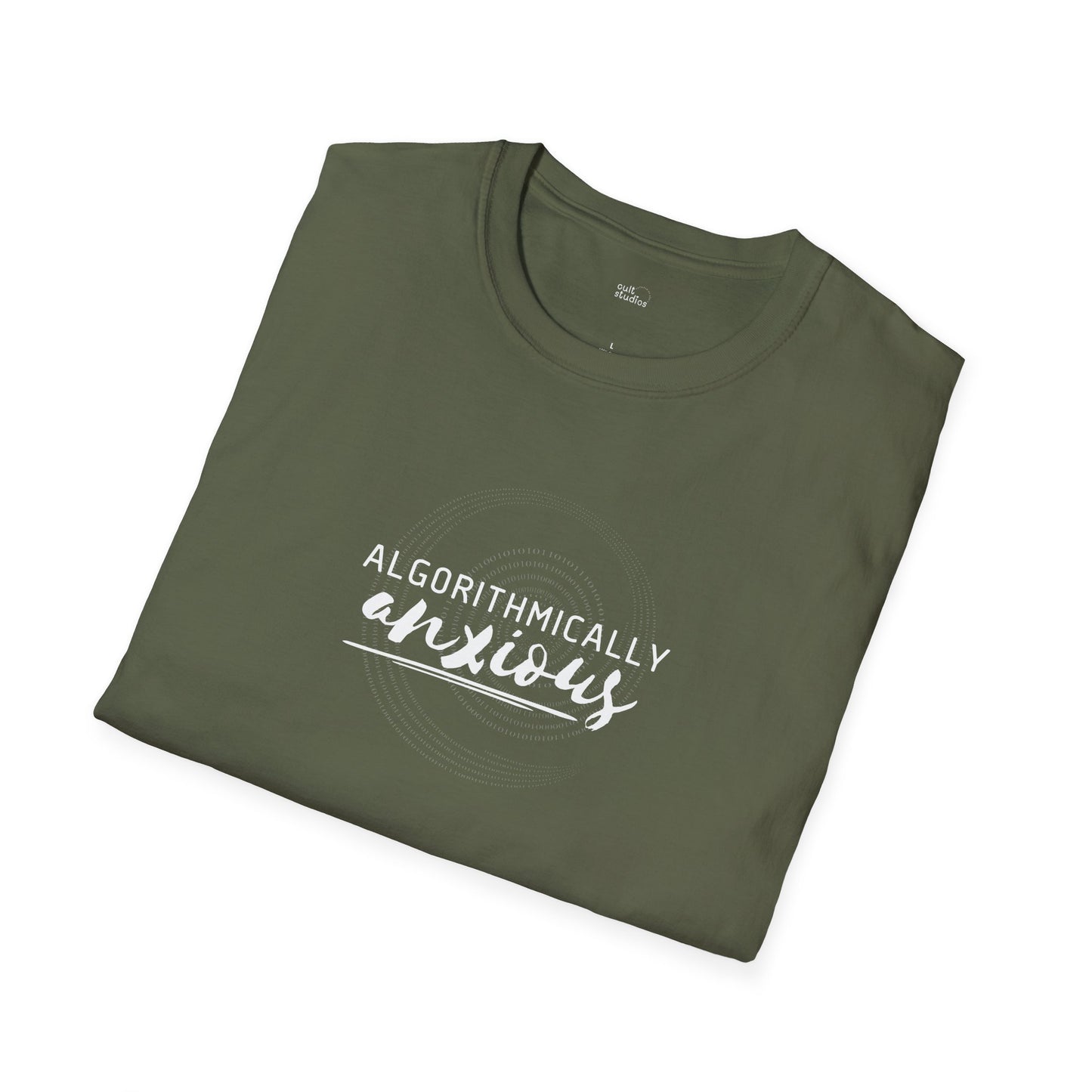Algorithmically Anxious T-Shirt | Funny Anxiety Shirt | Social Media Humor | Doom Scrolling Gift