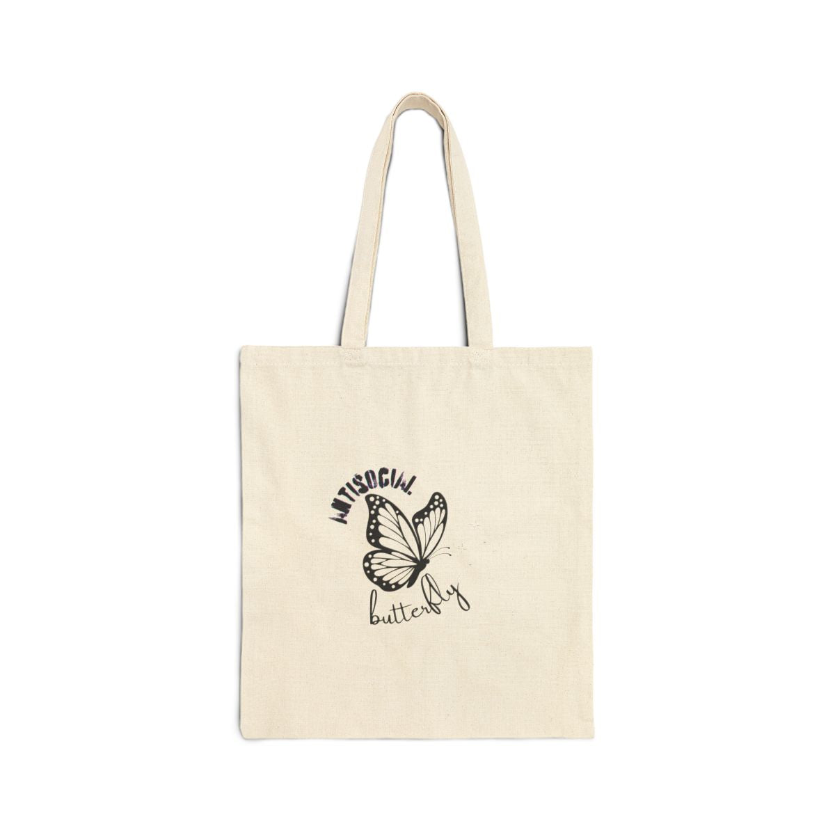 Antisocial Butterfly Tote Bag | Introvert Gift | Selectively Social Bag | Funny Hermit Tote