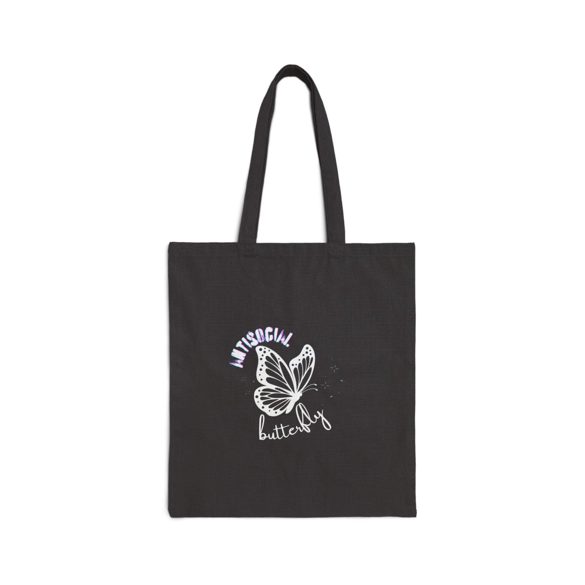 Antisocial Butterfly Tote Bag | Introvert Gift | Selectively Social Bag | Funny Hermit Tote