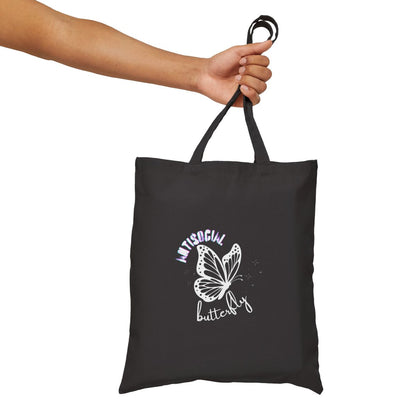 Antisocial Butterfly Tote Bag | Introvert Gift | Selectively Social Bag | Funny Hermit Tote