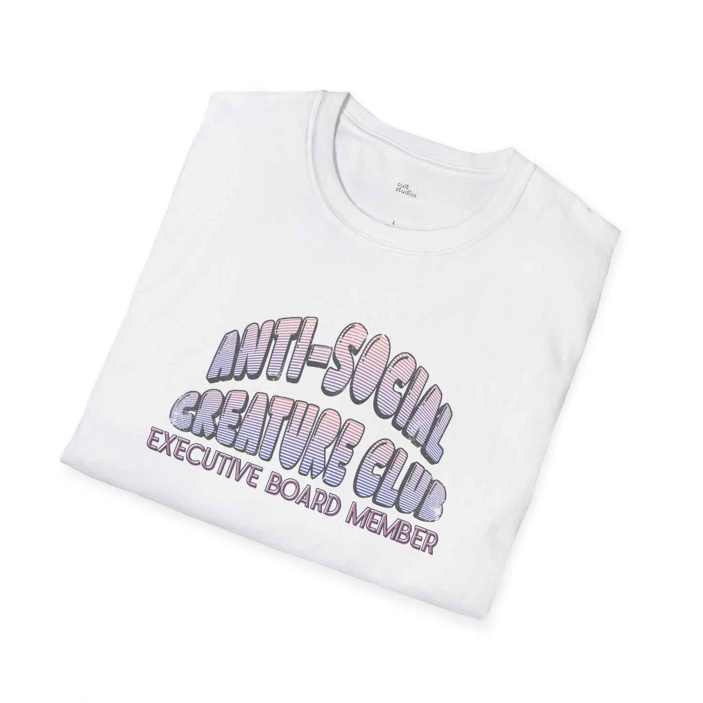 Anti-Social Creature Club Executive Board Member T-Shirt | Introvert Gift | Funny Antisocial Shirt