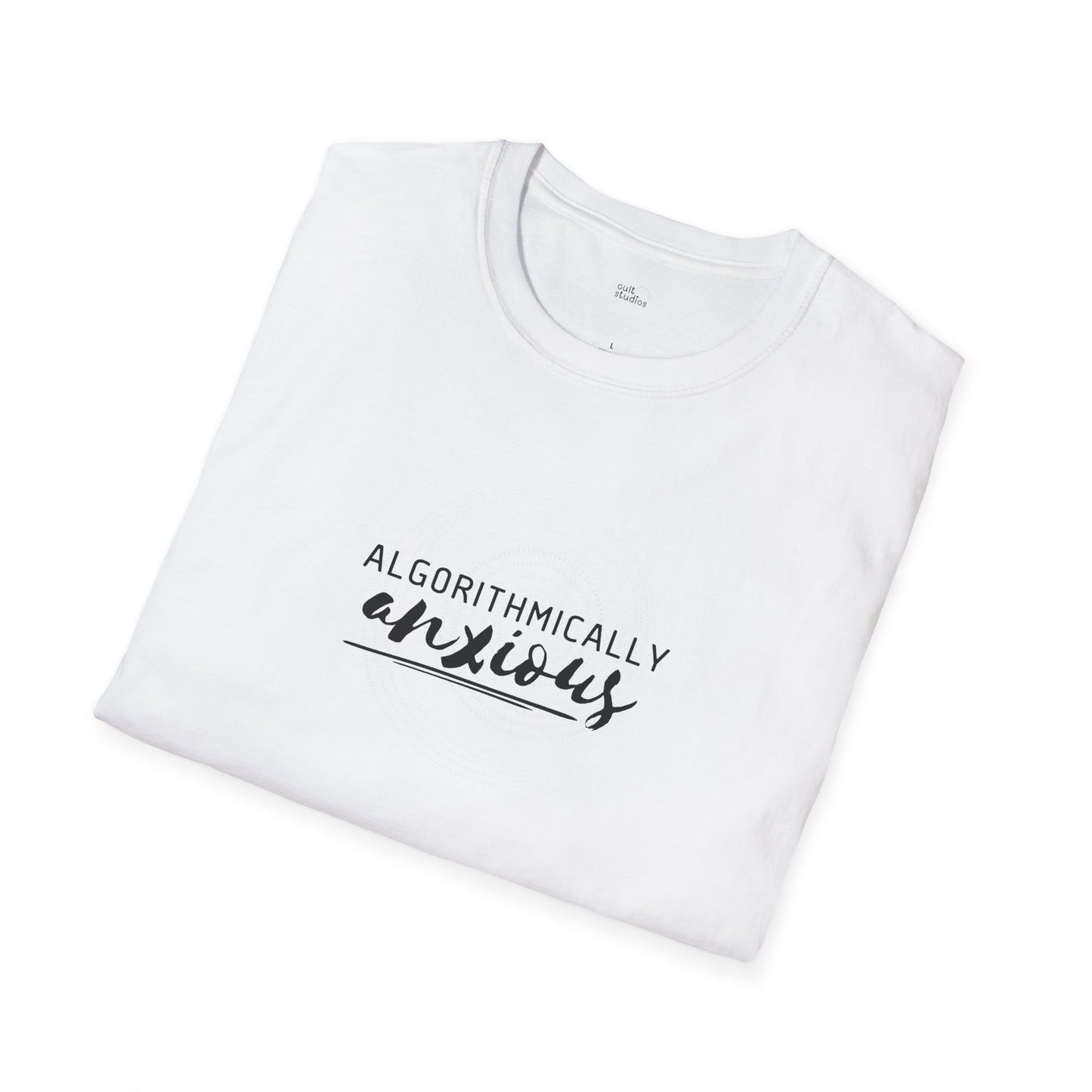 Algorithmically Anxious T-Shirt | Funny Anxiety Shirt | Social Media Humor | Doom Scrolling Gift