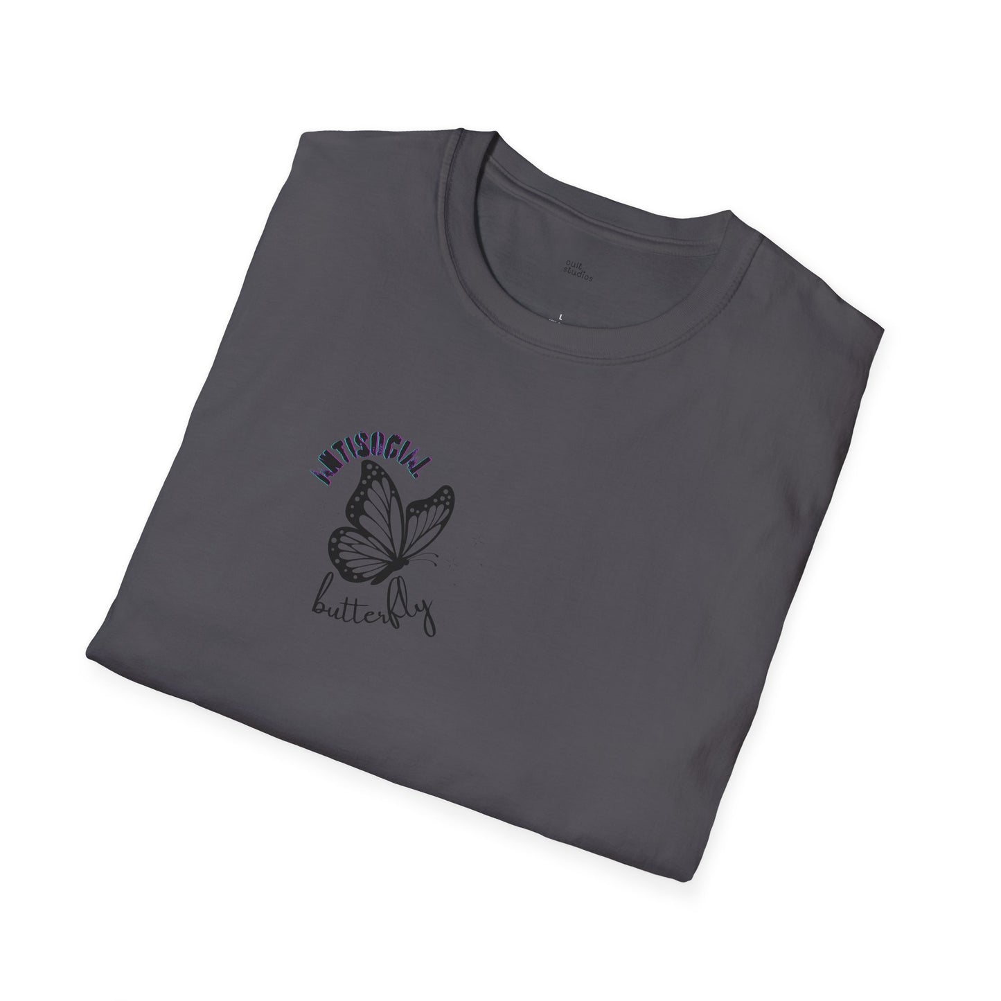 Antisocial Butterfly T-Shirt | Introvert Gift | Funny Selectively Social Shirt | Hermit Mode