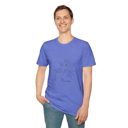 Main Character Energy NPC Execution T-Shirt | Gamer Humor | Self-Aware Gift | Line Art Design