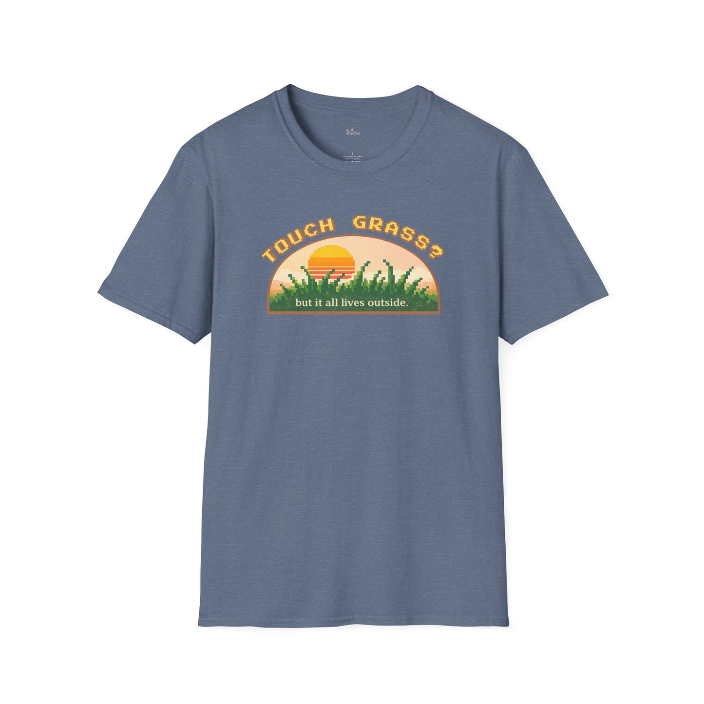Touch Grass But It All Lives Outside T-Shirt | Chronically Online Humor | Gamer Introvert Gift