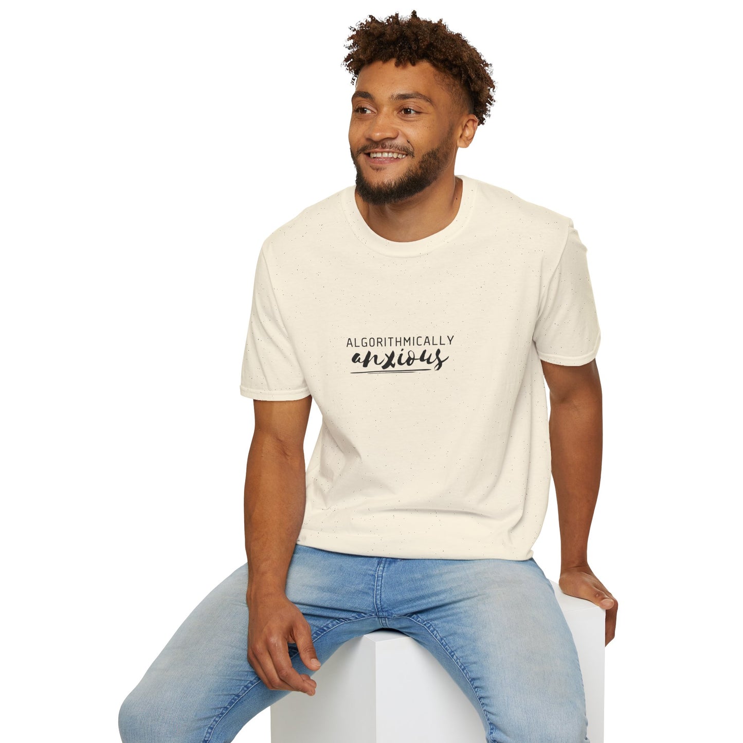 Algorithmically Anxious T-Shirt | Funny Anxiety Shirt | Social Media Humor | Doom Scrolling Gift