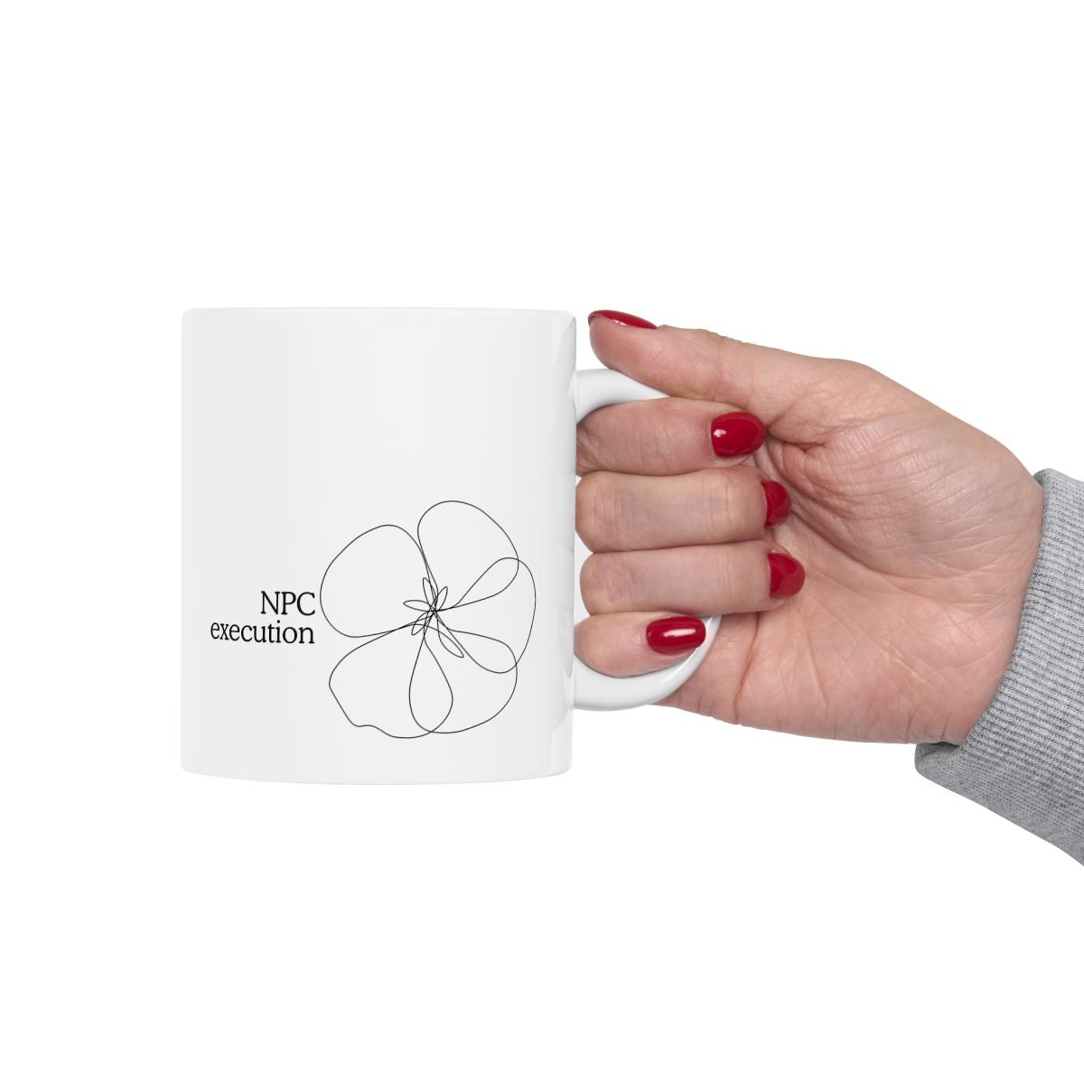 Main-Character-Energy-NPC-Execution-Mug--Gamer-Gift--Self-Aware-Humor--Line-Art-Floral-Mug-05