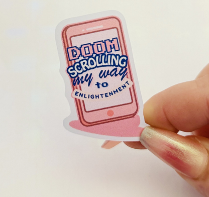 Chronically Online Sticker Sheet | Digital Burnout Vinyl Stickers