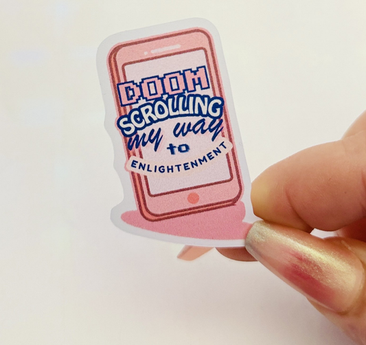 Chronically Online Sticker Sheet | Digital Burnout Vinyl Stickers